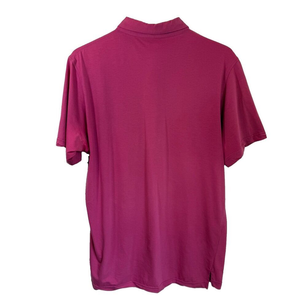 Johnnie O Polo Shirt Mens M Pink Red Logo Golf Club Short Sleeve - Picture 2 of 9